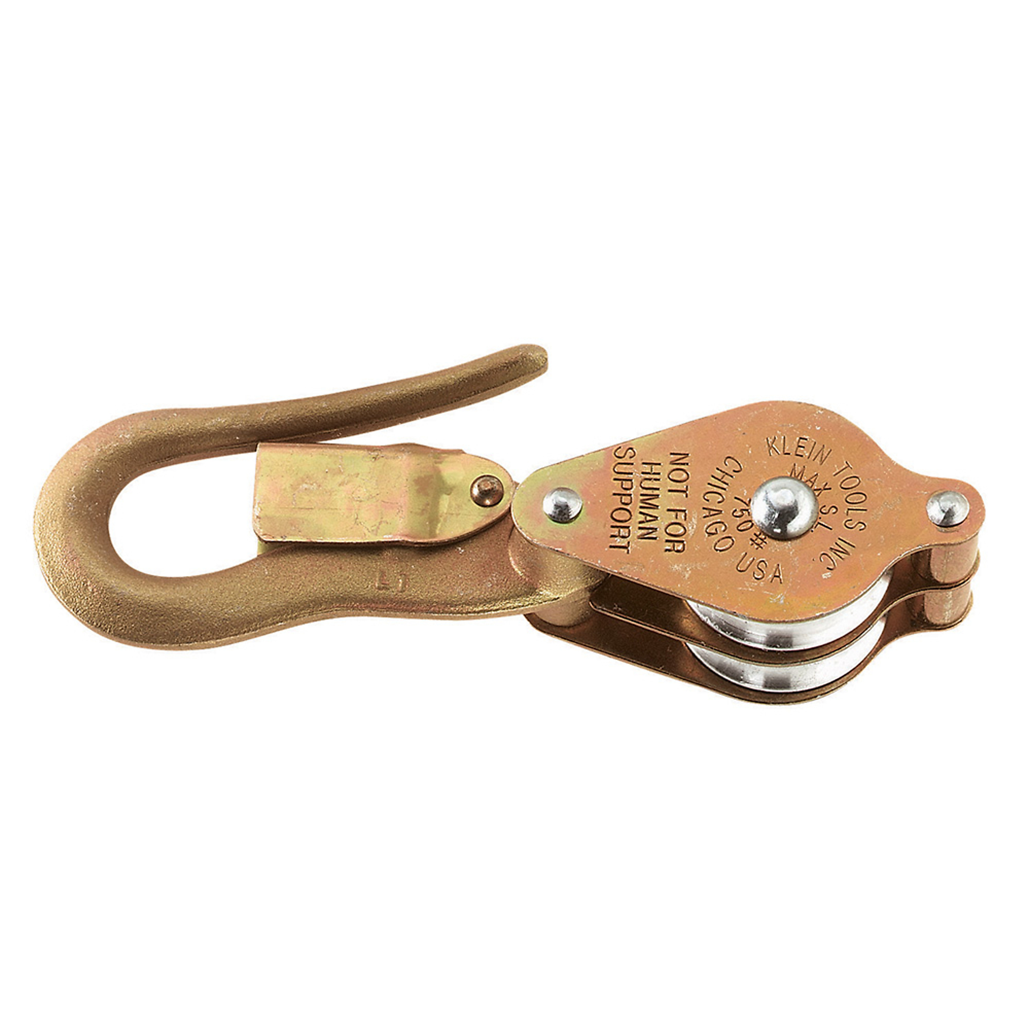 Klein Tools, Block with Nose Extended Over Keeper, Load Capacity 750 lb, Material Multiple, Model# H267